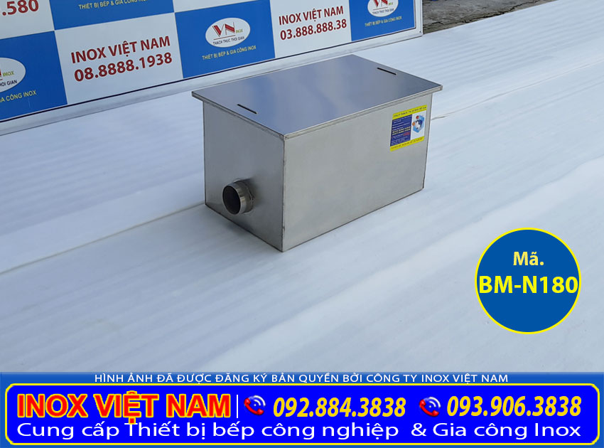 Dia chi cung cap Be tach mo nha hang 180L - Thùng Lọc Mỡ Nhà Bếp 180L BM-N180