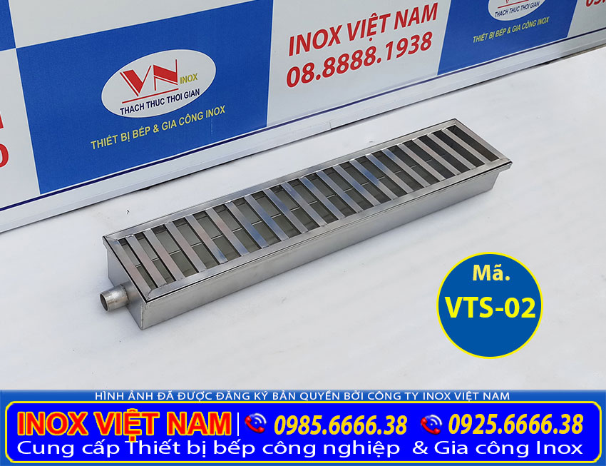 bao gia vi thoat san inox muong thoat nuoc inox 304 vts 02 - Vỉ Thoát Nước Sàn Inox VTS-02