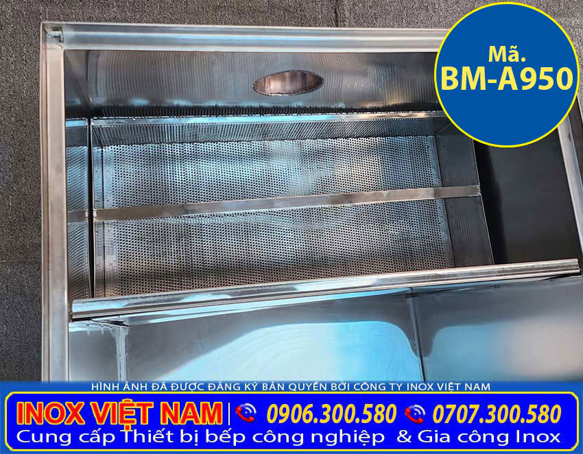 bay tach mo BM A950 11 - Bể Tách Mỡ Inox Âm Sàn 950L BM-A950