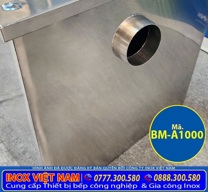 bay tach mo am san BM A1000 10 - Bẫy Mỡ Inox Công Nghiệp Âm Sàn 1000L BM-A1000