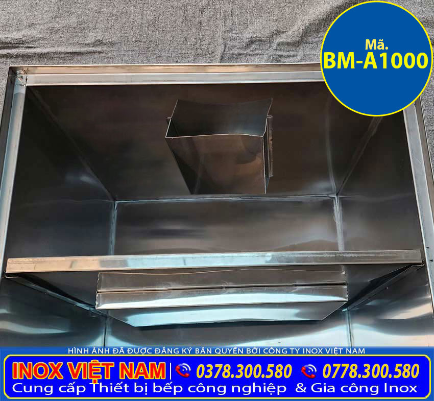 bay tach mo am san BM A1000 7 - Bẫy Mỡ Inox Công Nghiệp Âm Sàn 1000L BM-A1000